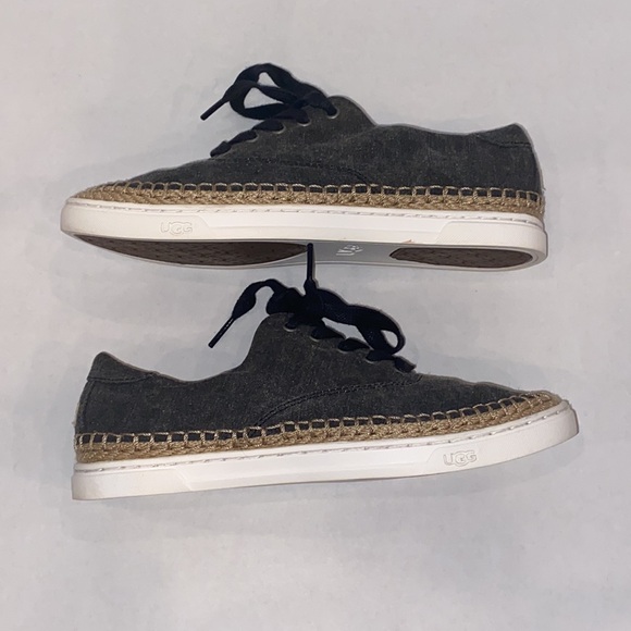 UGG Eyan II Espadrille Canvas Lace Up Sneakers - Picture 7 of 12